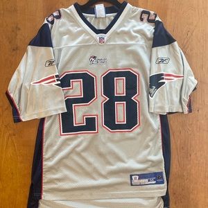 REEBOK 00s silver Corey Dillon patriots jersey